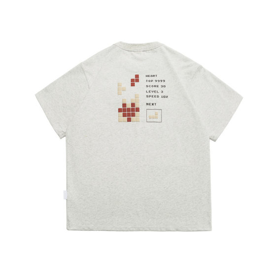 Dress Vintage 2024 Summer new fashion printed loose round neck T-shirt men's and women's neutral style casual short sleeve tee