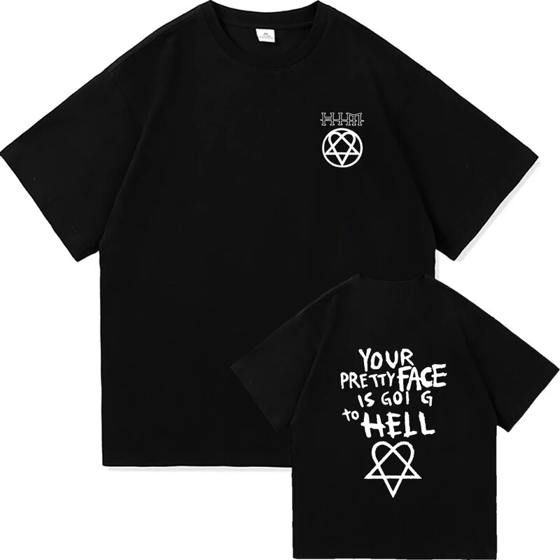 You Have a Beautiful Face, Go for a T-Shirt. Hevillevalo Men's Clothing Harajuku Retro Men's Pure Cotton Heavyweight T-Shirt You Have a Beautiful Face, Go for a T-Shirt. Hevillevalo Men's Clothing Harajuku Retro Men's Pure Cotton Heavyweight T-Shirt