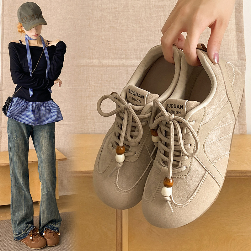 时尚麂皮百搭42025乐福鞋2025秋季新款ins平底小皮鞋学生K3911