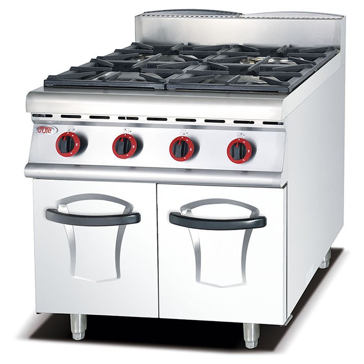 欧特厂家直销OT-879立式四头燃气煲仔炉连柜座 欧特90版燃气组合