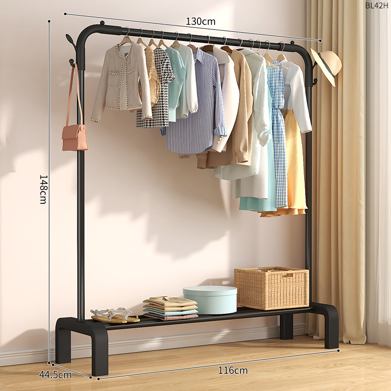 135CM [블랙로드] 선반 코트 후크