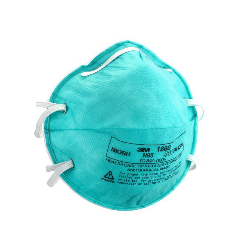 3M 1860 N95 máscara médica anti-partículas anti-gotitas virus bacterias molde anti-neblina anti-polvo