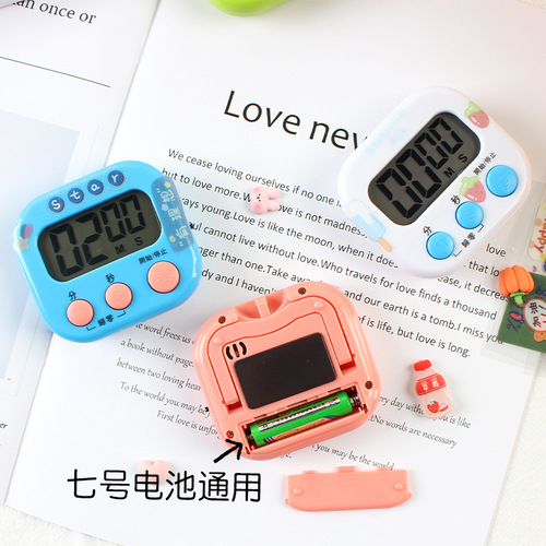 Timer small alarm clock timer student learning electronic timer time management kitchen LED display wholesale