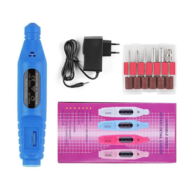 Versión actualizada de pulidor de uñas tipo lápiz portátil de pulido de uñas pulidor de uñas herramientas de manicuras Nailsander