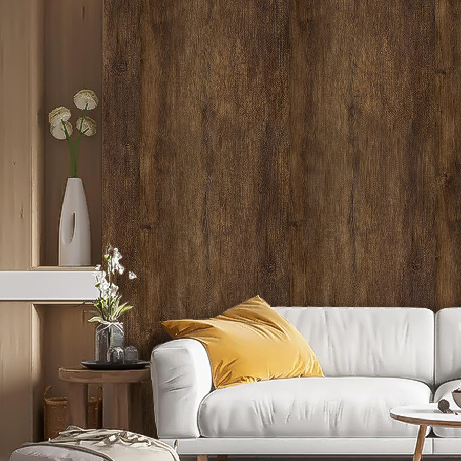 Rotbraune Holzoptik Klebefolie Für Wandgestaltung Und Möbel_voghion.com