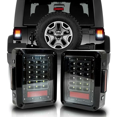 JEEP Wrangler 07-17 JK üçün yeni LED arxa fənərlər, Avropa və Amerika versiyası