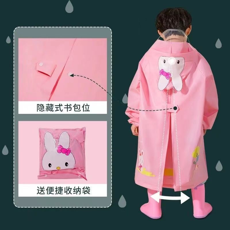Children's Raincoat Boy Kids Full Body Waterproof Girl 2023 New Baby Kindergarten School Primary School Student Poncho