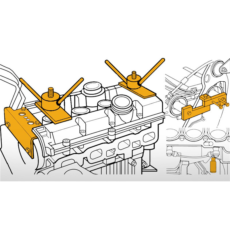 Volvo timing belt special tool for engines, suitable for automotive repair calibration tools, timing kit