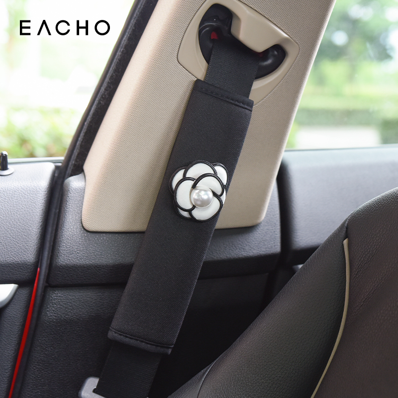 화이트 니트 카멜리아 - 어깨 패드