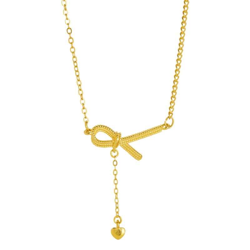 INS collar de oro de Vietnam simple estilo minimalista popular en línea popular luz estilo de lujo nicho Cadena de clavícula imitación de oro