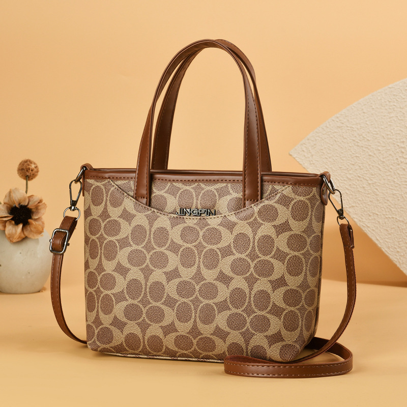 Cross-Border New Luxury Commuter Travel City Classic Monogram Large Capacity Single Shoulder Crossbody Handbag Bucket Bag Cross-Border New Luxury Commuter Travel City Classic Monogram Large Capacity Single Shoulder Crossbody Handbag Bucket Bag