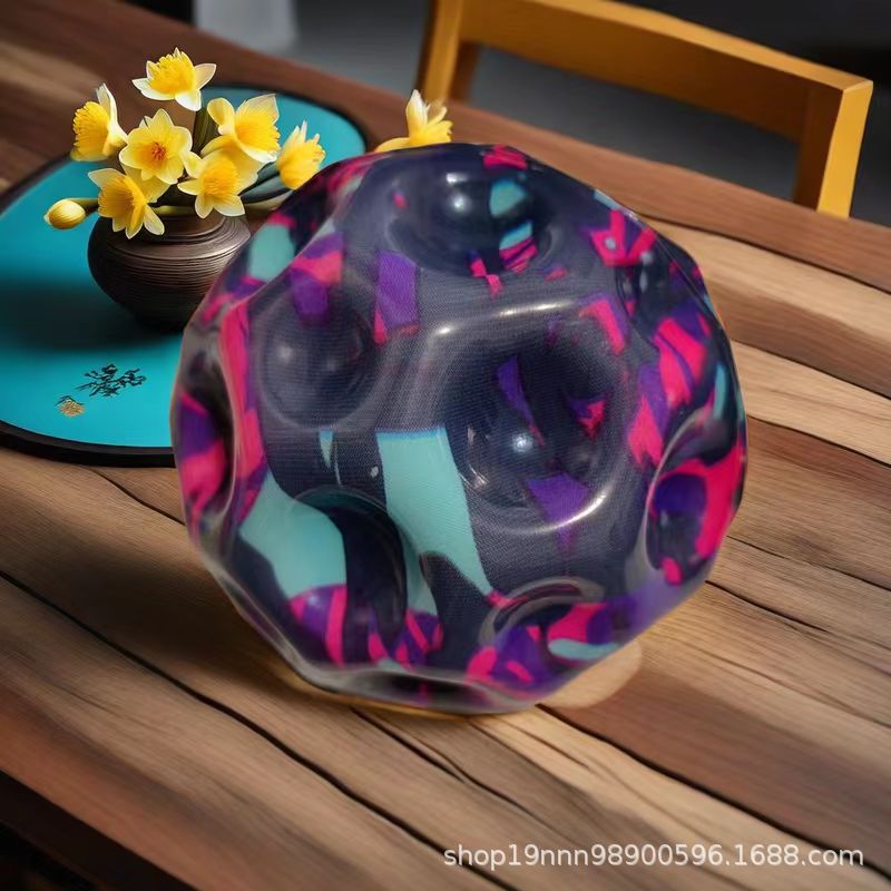 [High elastic ball] camouflage purple