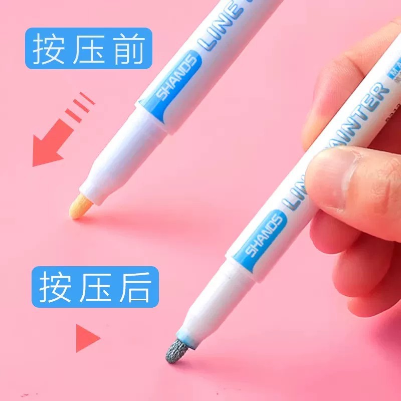 Rotulador de Doble Línea, 24 Colores Brillantes, Especial para Escritura a Mano en Periódicos y Revistas, Rotulador Fluorescente de Doble Color para Estudiantes