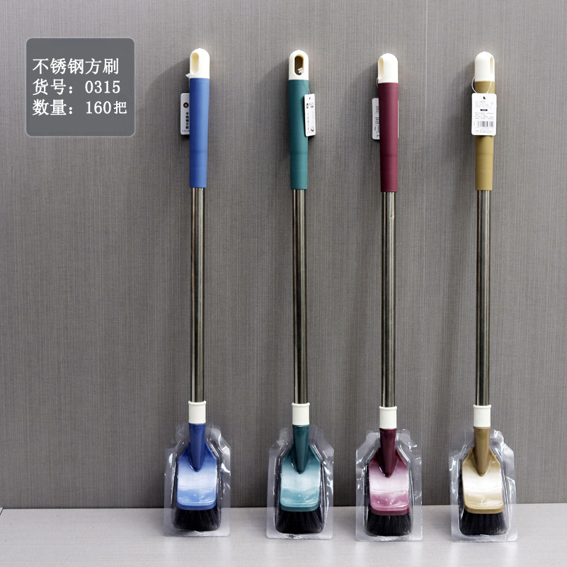 화장실 브러시 가정용 스폰지 긴 손잡이 막 다른 골목 없음 화장실 브러시 욕실 교수형 부드러운 강모 화장실 브러시