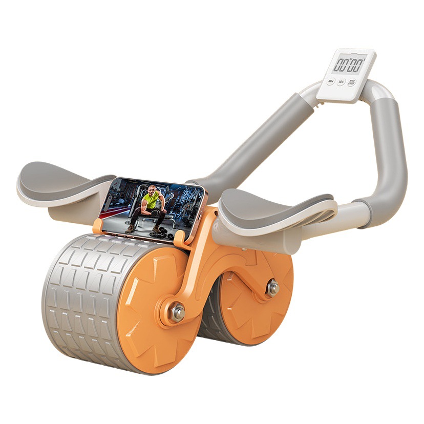 Rueda de construcción abdominal rebote automático abdominal enrollamiento abdominal entrenamiento abdominal artefacto mágico para hombres y mujeres rodillos de apoyo de codo domésticos equipo de fitness