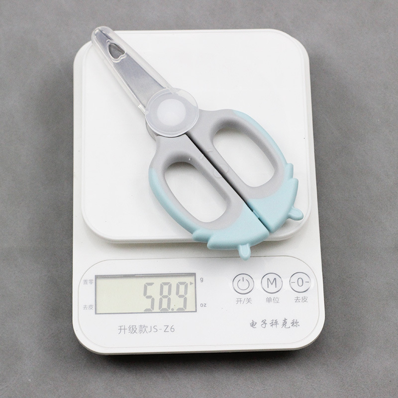 식품 가위 스테인레스 스틸 주방 커터 고기 커터 국수 어린이  식 가위 휴대용 저장 상자 도매