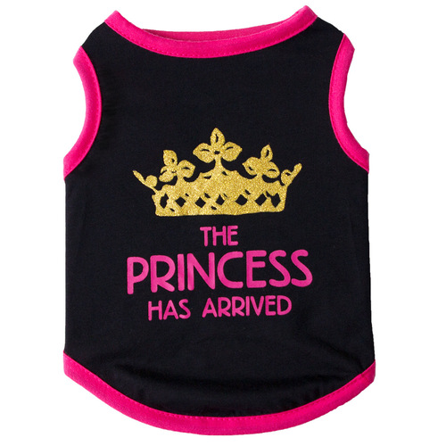 New dog clothes wholesale princess crown cotton vest pet clothes manufacturer supply-BX0015
