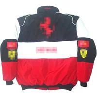 F1 вышитый гоночный костюм мотоциклетный костюм куртка полный вышитый гоночный костюм вышивка повседневная зимняя хлопчатобумажная одежда с длинными рукавами