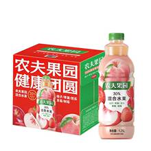爆款农夫果园混合果蔬水果汁农夫山泉大瓶凤梨苹果橙汁整箱批发