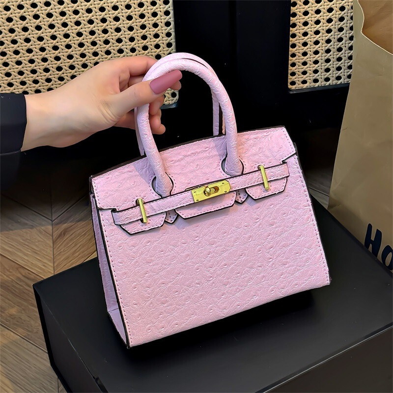 Handbags2025新款凯莉包女包跨境欧美简约时尚质感单肩斜挎手提包|undefined