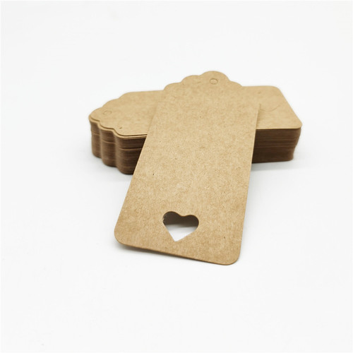4.5x9.5 square paper tag for leather goods, blank baking tag, product card 