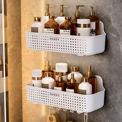 Bathroom storage rack wholesale large thickened plastic punch-free wall-mounted multi-functional bathroom storage rack