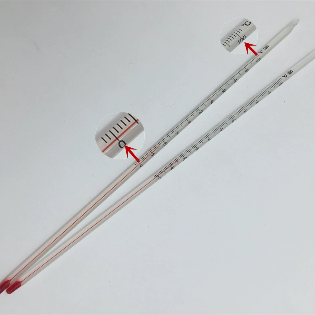 Промышленный стеклянный термометр сельскохозяйственный Тепличный термометр Красной воды обучающий стеклянный ртутный термометр 0-100 градусов