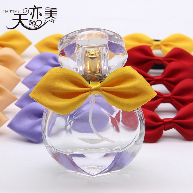 Tianyi Mei al por mayor botella de perfume/botella de vino/Embalaje de regalo decorativo pajarita Arco de la cinta hecha a mano
