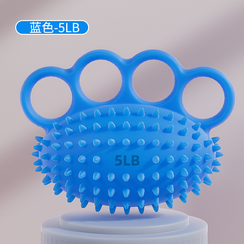 Suministro directo de silicona de cuatro dedos Bola de erizo Masaje de recuperación de la fuerza de la mano Bola de agarre anti-caída Bola de entrenamiento de rehabilitación