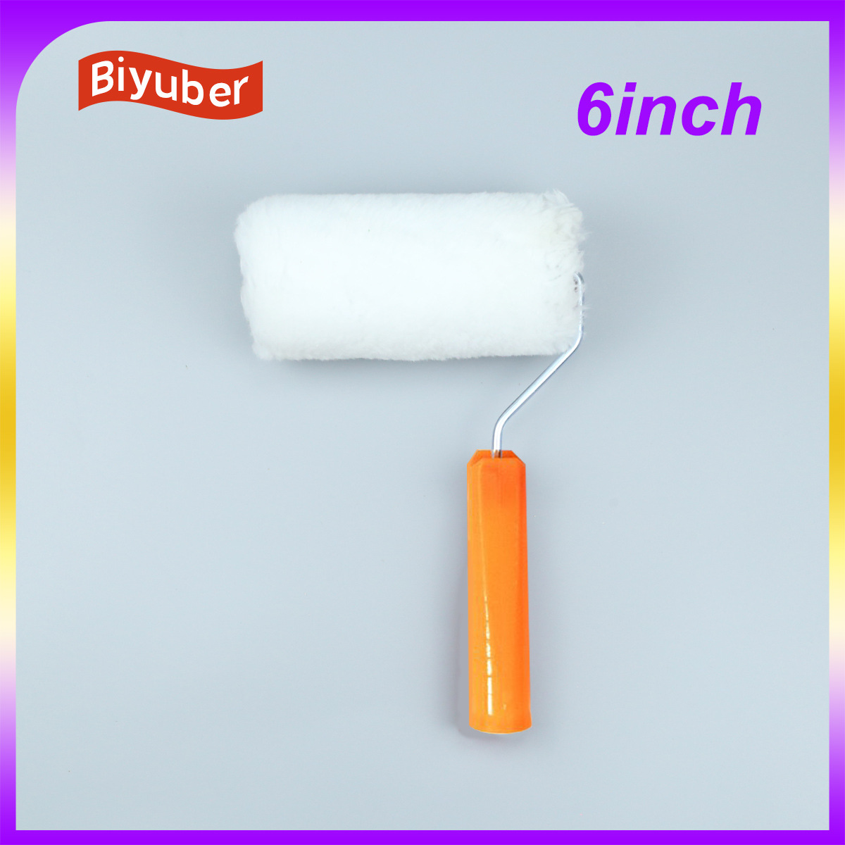 흰색; 롤러 브러시(순백색 폴리에스테르) 6inch ; 폴리에스테르