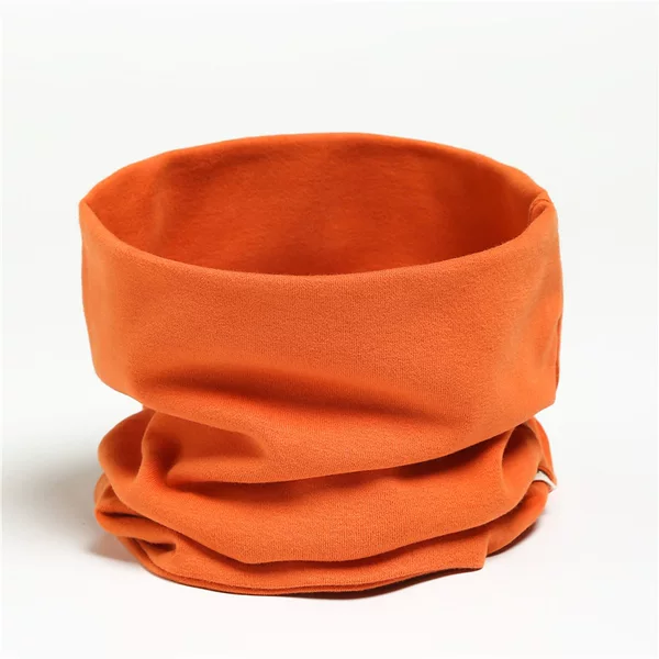 New style versatile solid color scarf thin cotton scarf without velvet soft pullover high collar decorative candy color Korean version