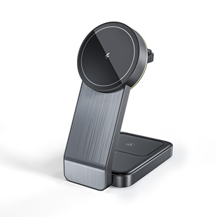Cross-border new folding four-in-one wireless charging bracket for Apple mobile phone headset watch three-in-one wireless charging