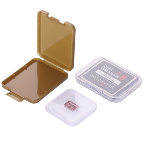 Memory Card Adapter Case, XD Card TF Card Case, Flash Drive TF Card Case, Phone Return Key Part Case, Single/Dual SD Card Little White Case