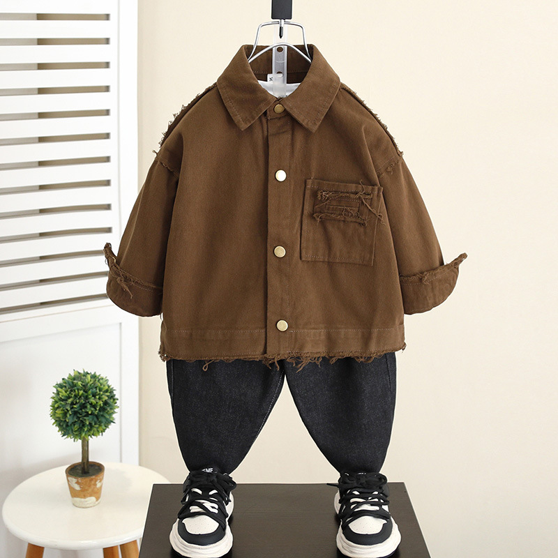 5990 Chaqueta de otoño para niños 2024 Nuevo estilo de primavera y otoño para niños y bebés Hermoso top Ropa para niños Otoño