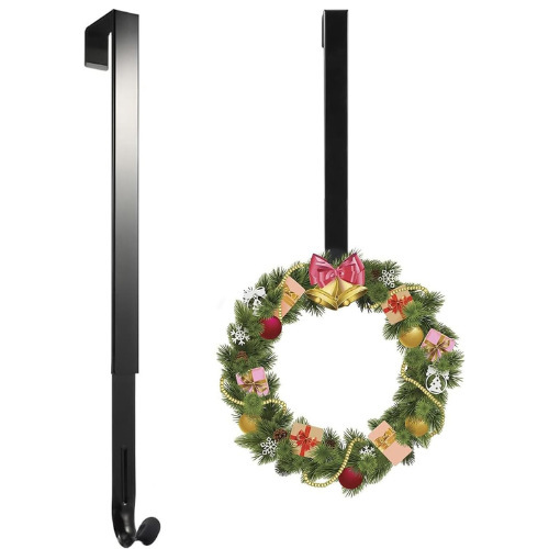 Front Door Wreath Hanger Christmas Adjustable Telescopic Hook Suitable for Christmas and Autumn Wreath Decoration Hooks Front Door Wreath Hanger Christmas Adjustable Telescopic Hook Suitable for Christmas and Autumn Wreath Decoration Hooks