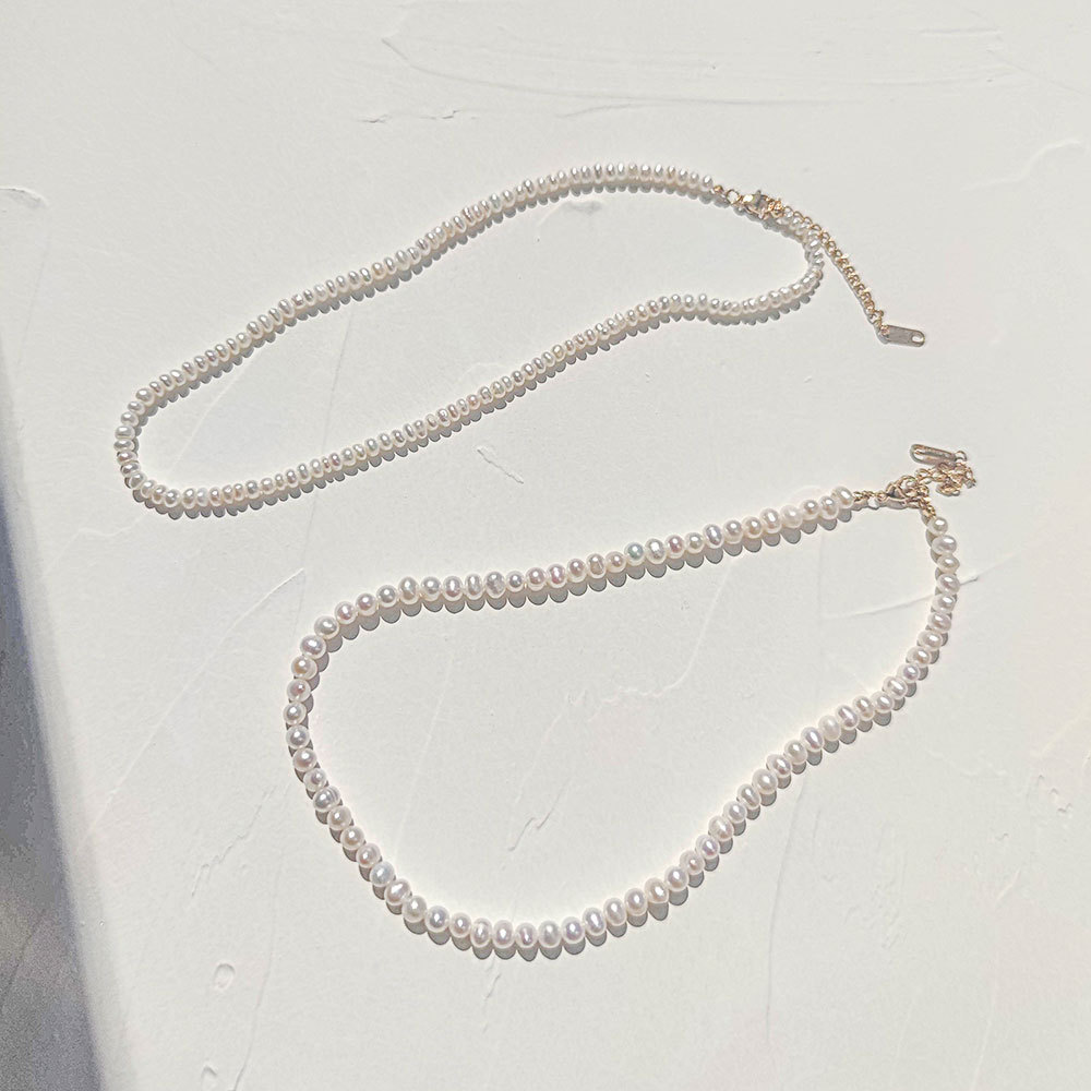 Fashion Water Droplets Pearl Beaded Necklace 1 Piece