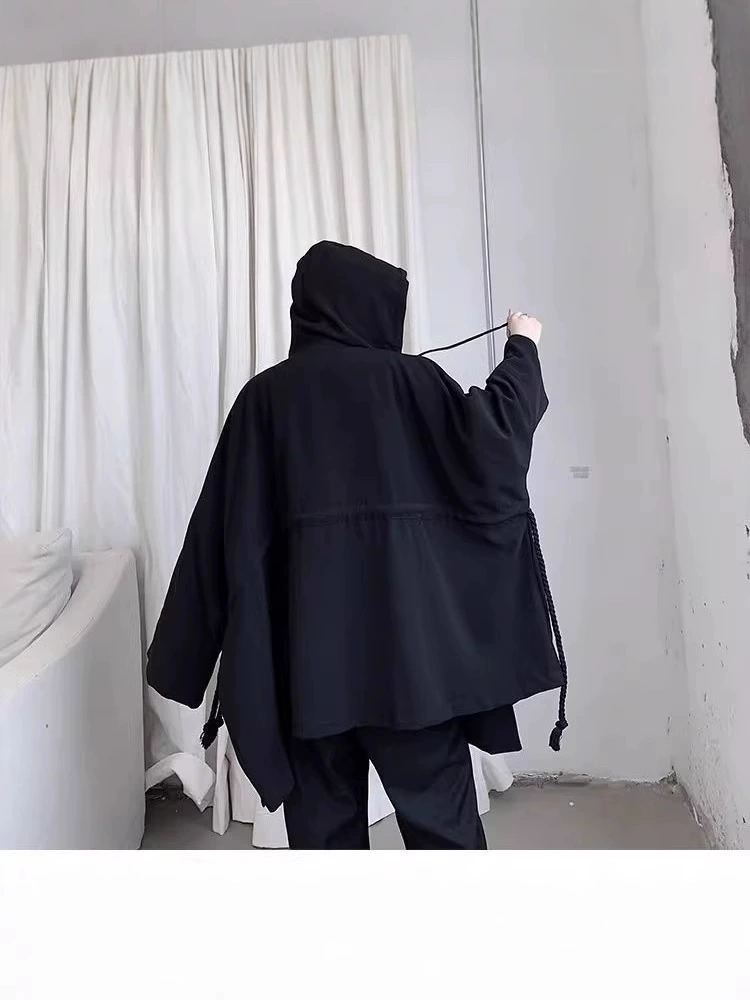 Плащ-тренч, худи, куртка, oversize, корейский стиль