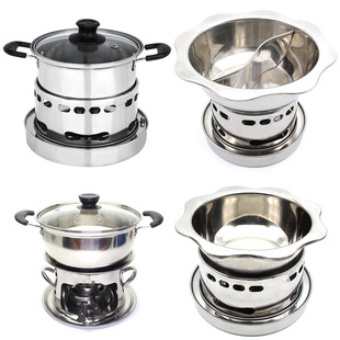 Alcohol Stove Small Hot Pot Hotel Household Outdoor Solid Alcohol Stove Single Small Fire Boiler Restaurant Commercial