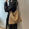 Fashionable capacious polyurethane trend one-shoulder bag for leisure, 2022 collection, Korean style