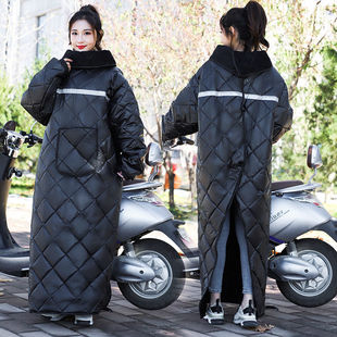 Electric car windbreaker winter female cycling artifact thickened fleece-lined windbreaker tram battery car anti-cross-border wholesale