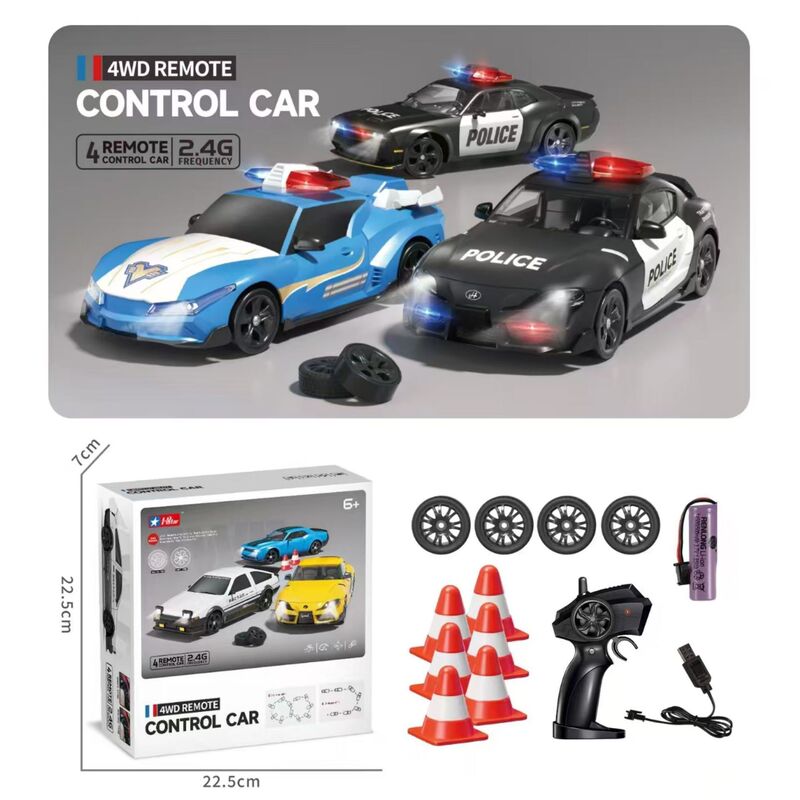 クロスボーダーリモコン四輪駆動ドリフトカーパトカー高速レーシング2.4Gレーシングシミュレーションモデルおもちゃ男の子へのギフトとして|undefined