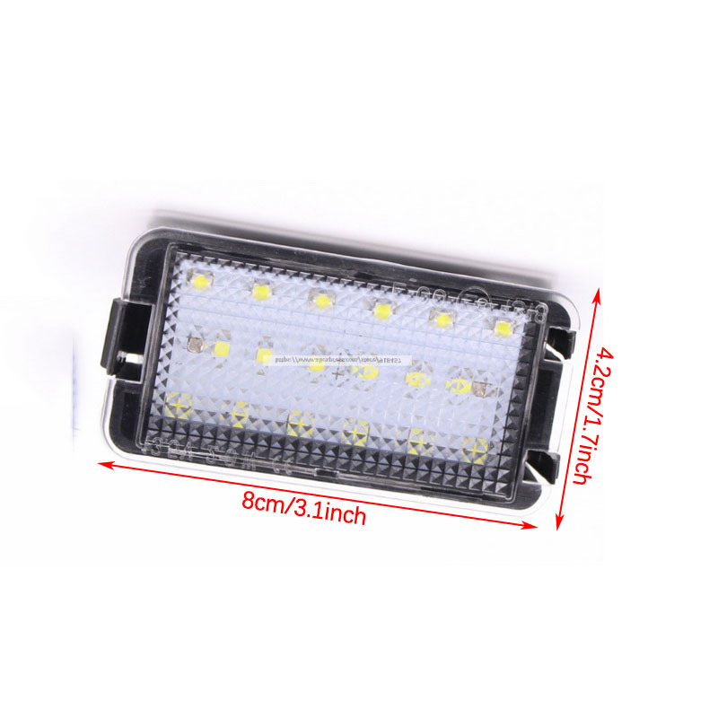 2pcs 18led license plate lights for VW SEAT 04-09 Toledo 5P Ibiza 6L03-08 models