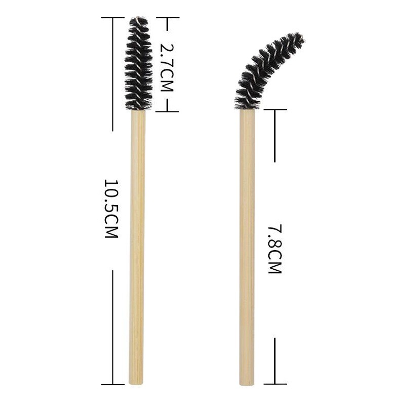 Wholesale Disposable Eyelash Brushes, Grafted False Eyelashes, Small Eyebrow Brushes, Nylon Hair Eyebrow Combs, Bamboo Eyelash Brushes