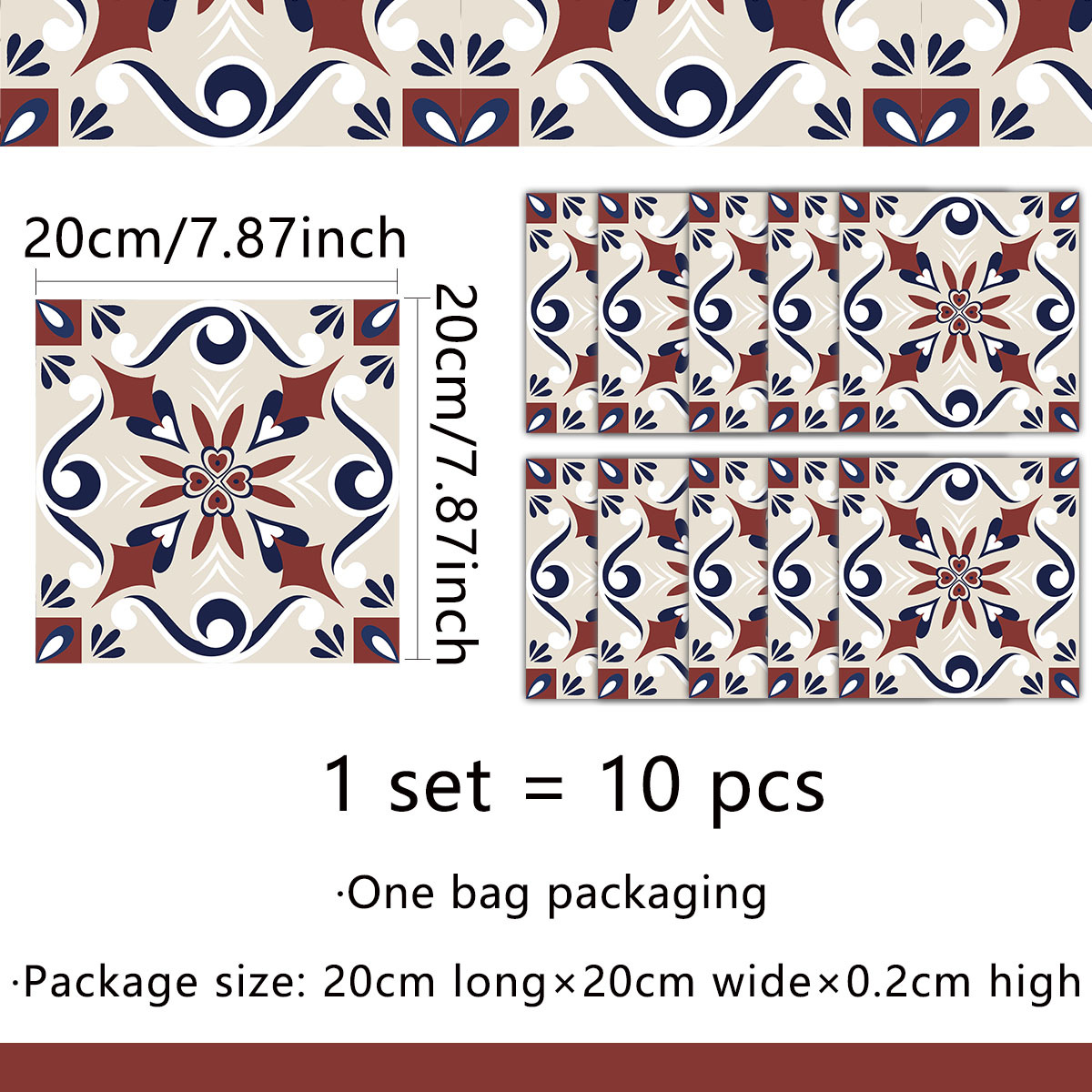 20*20cm*10pcs