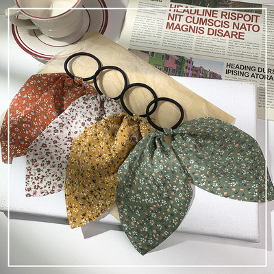 韩少女飘带蝴蝶结头饰女网红ins森系扎头发橡皮筋发圈头绳发饰|ru