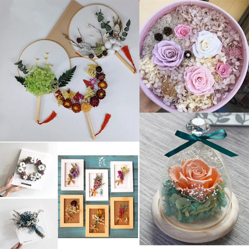 New handmade DIY dried flower photo frame making material package natural eternal flowers Valentine's Day gift bouquet wholesale