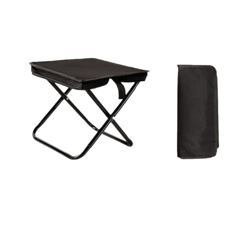 Silla plegable para acampar al aire libre portátil estuche para lápices con lazo de pony taburete de bolsillo pesca arte dibujo tabla de playa taburete