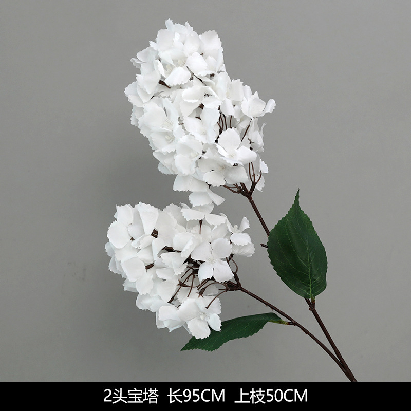 白い造花シーンアレンジメント花の造花ブーケ装飾造花造園アジサイシルクフラワー装飾花|undefined