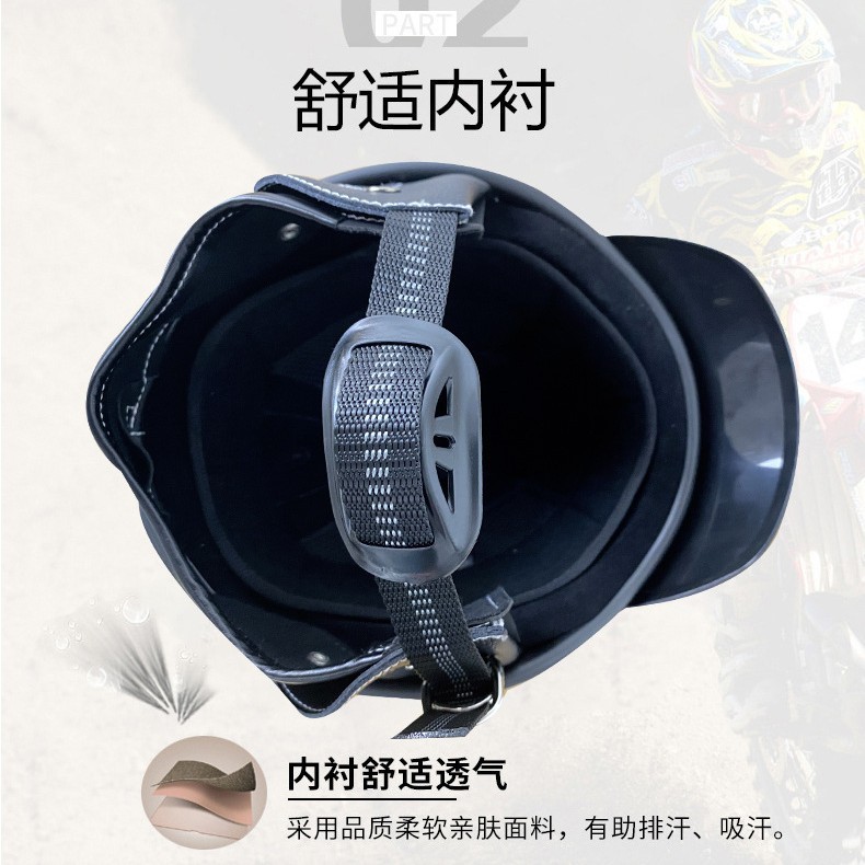 Casco retro VOSS para hombres y mujeres, medio casco ligero, casco anti-sol para bicicleta eléctrica de verano, protección solar transpirable para ciclismo