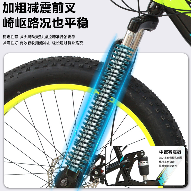 Bicicletas de montaña para adultos de doble cilindro para hombres bicicletas de montaña de 26 pulgadas para jóvenes bicicletas para hombres y mujeres